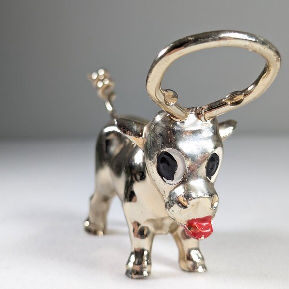 Metal bull bottle opener and corkscrew, gift for farmer - Picture 4 of 11